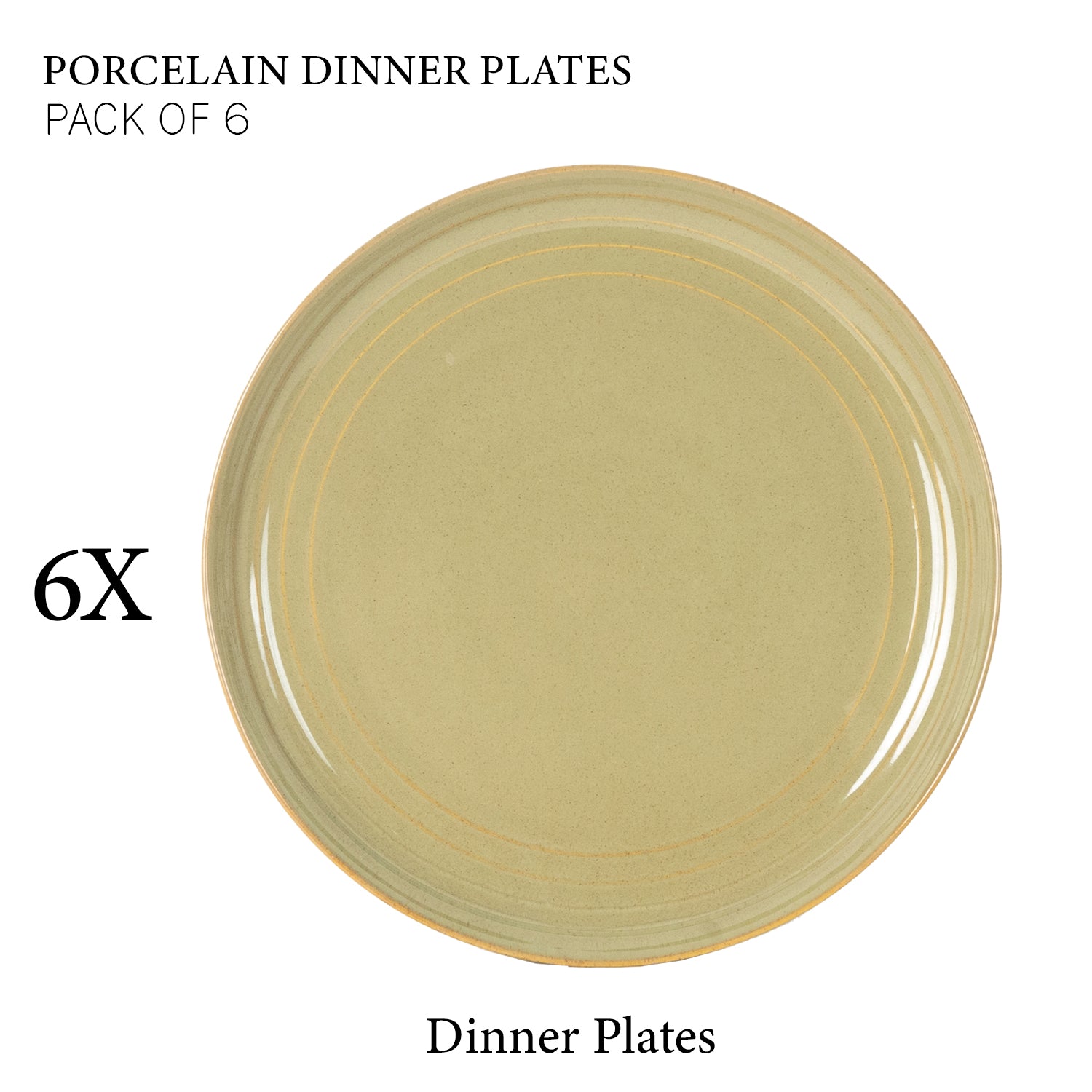 Harita Porcelain Dinner Plates Set of 6