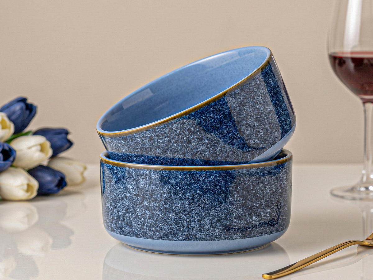 Greenish Blue Serving Bowls | 2 pcs