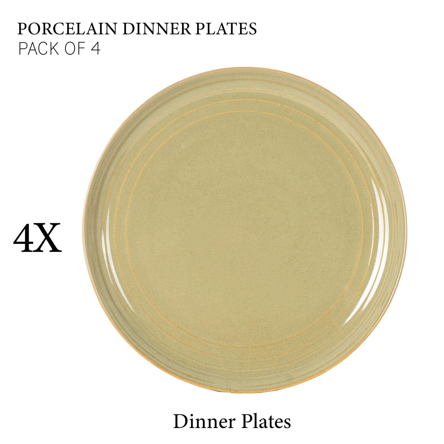 Harita Porcelain Dinner Plates Set of 4