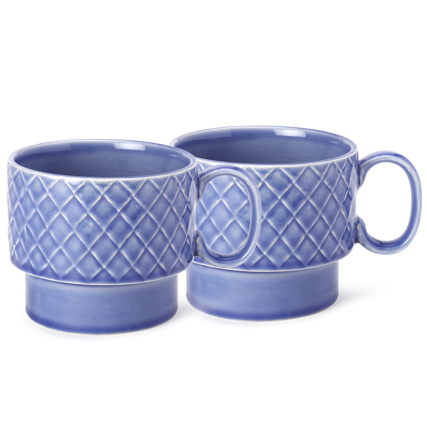 Mist Blue Ceramic Cups Set of 2 Pieces (500 ml)