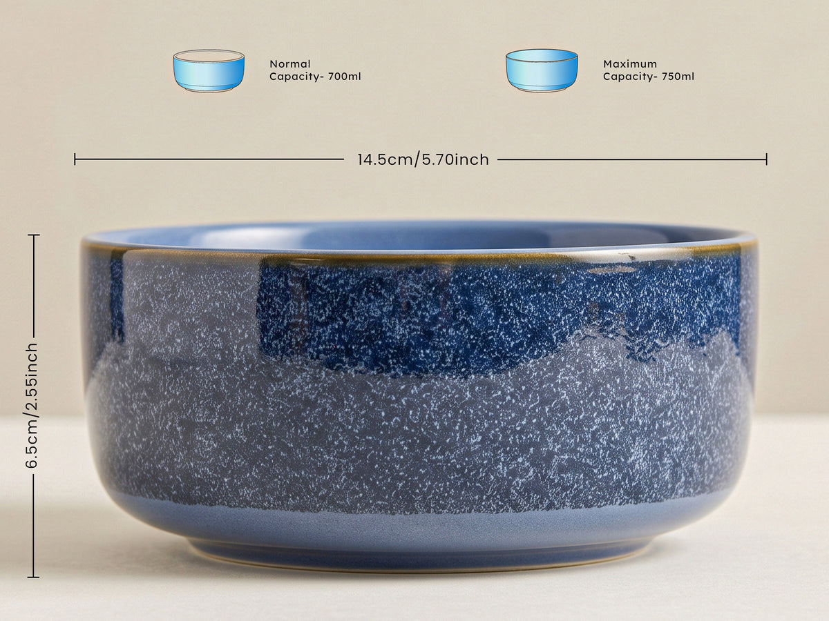 Greenish Blue Serving Bowls | 2 pcs