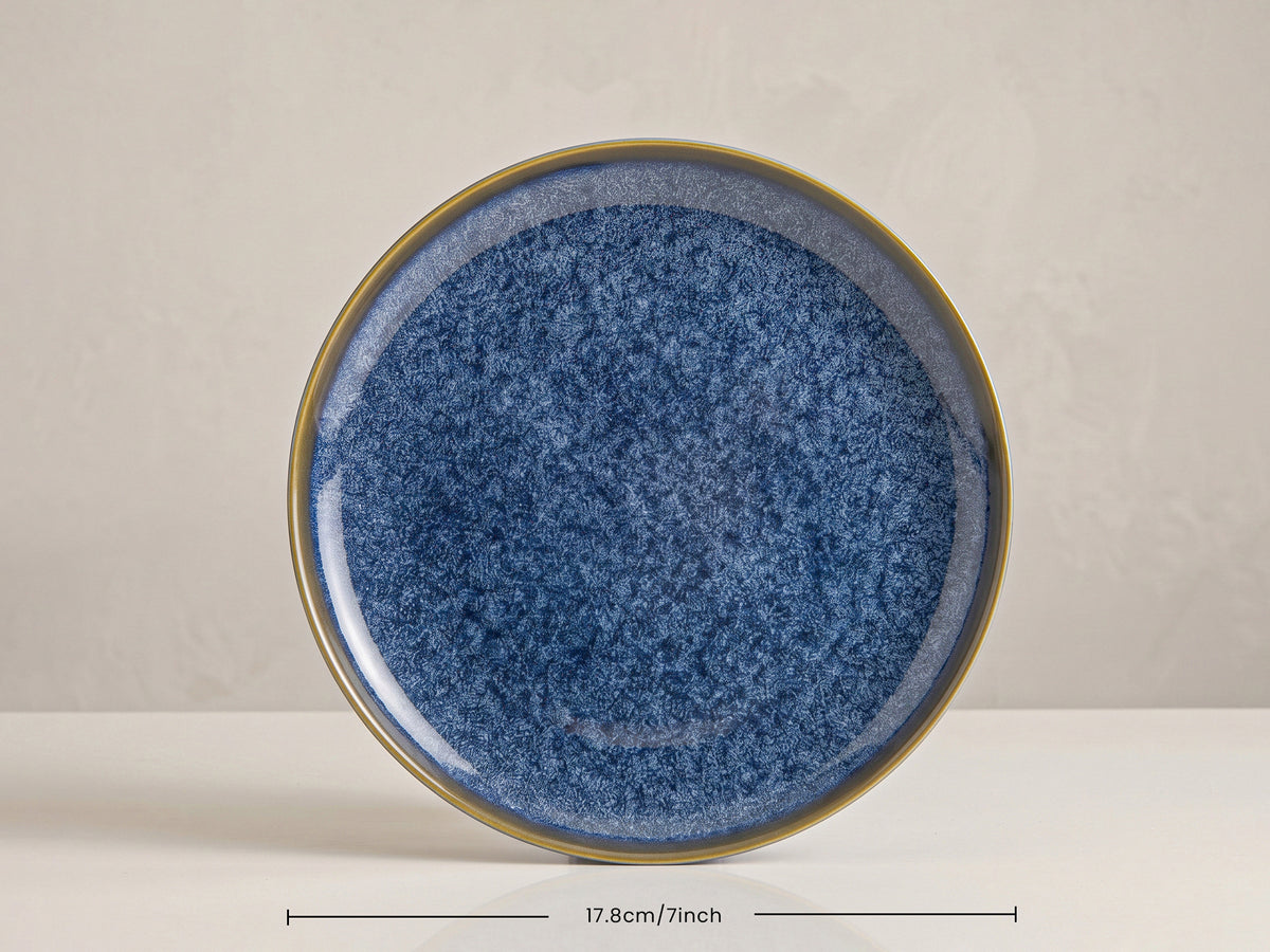 Greenish Blue Quarter Plates | 4 pcs