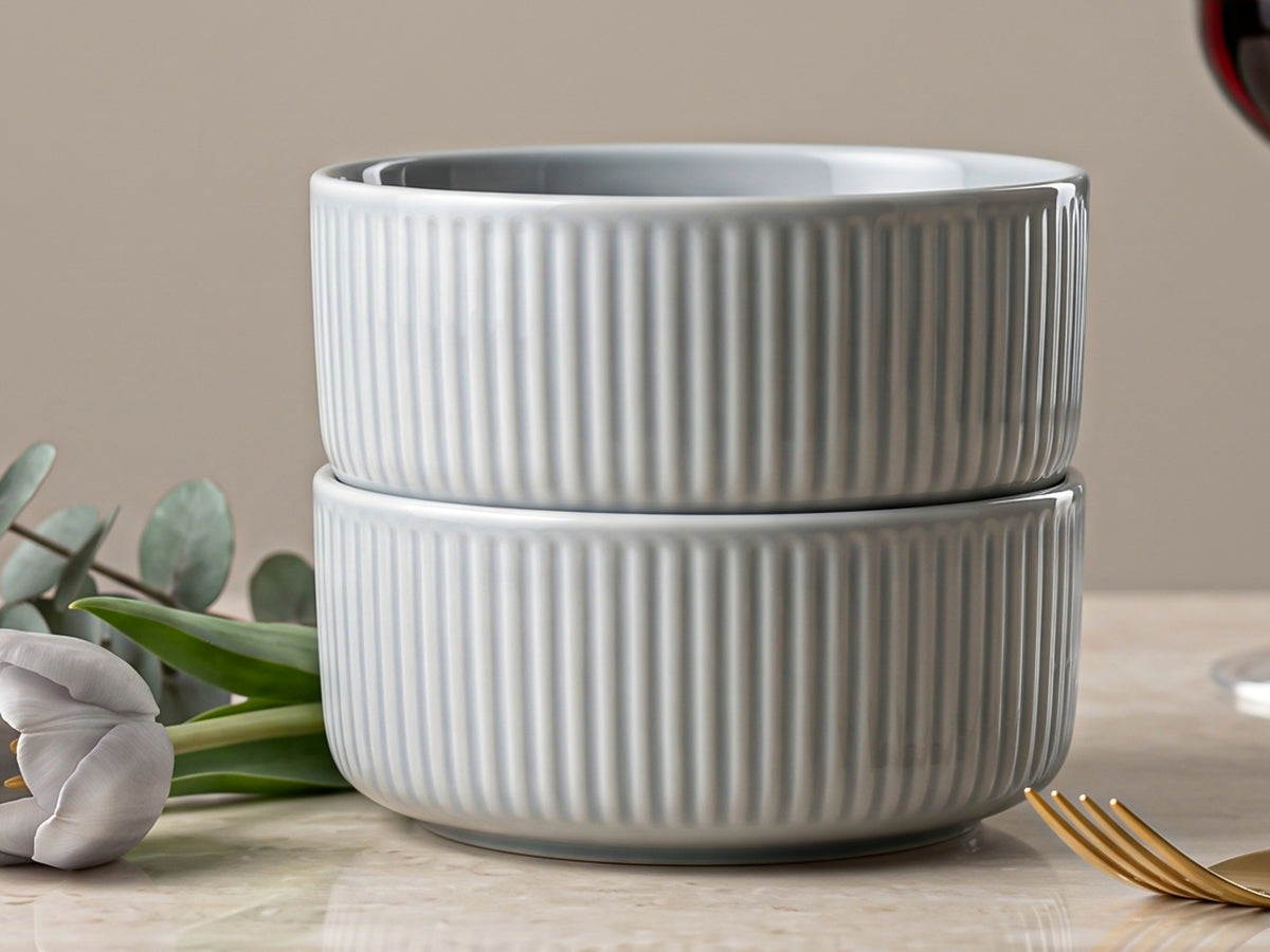 Linden Dove Serving Bowls | 2 pcs