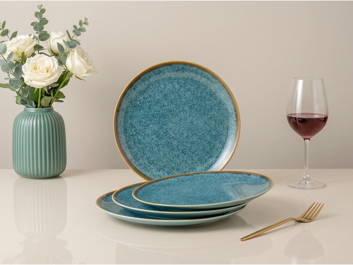 Ocean Green Quarter Plates | 4 pcs