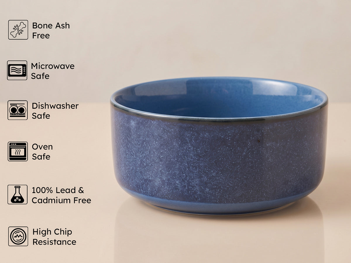 Reactive Blue Serving Bowls | 2 pcs