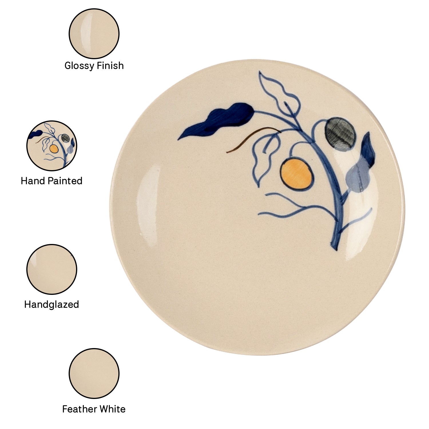 Marino Premium CeramicDinner Plates Set of 6