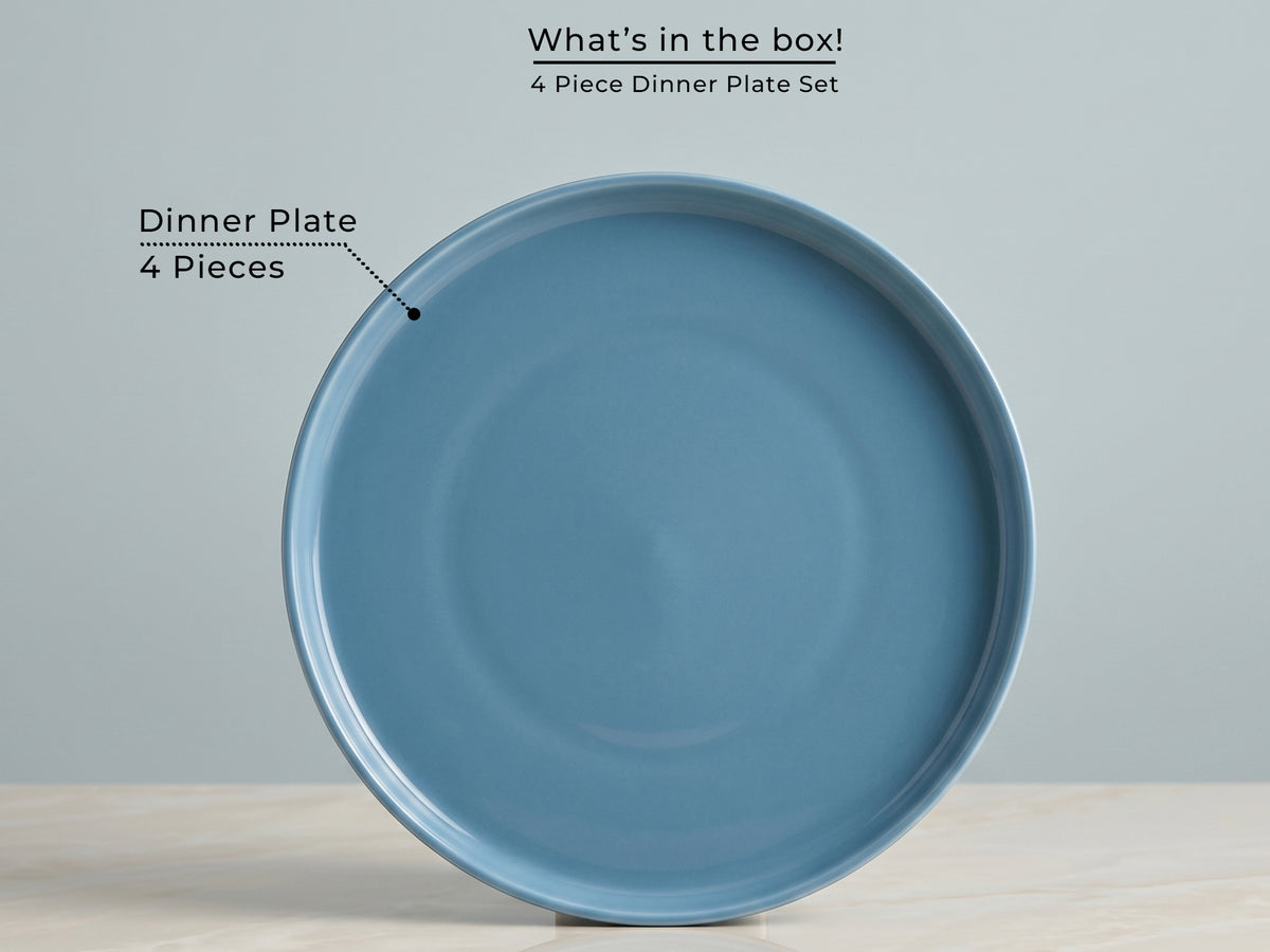 Linden Azure Dinner Plates | 4 pcs