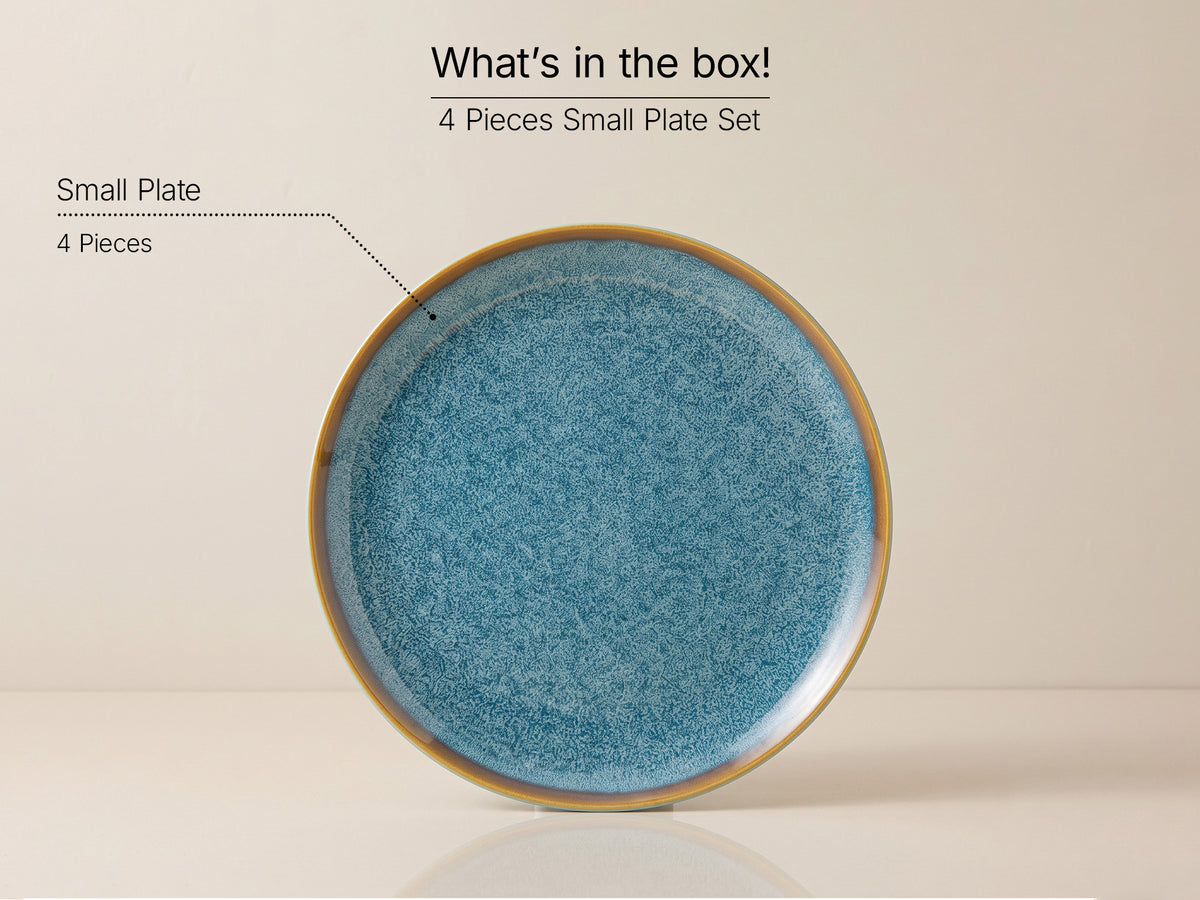 Ocean Green Quarter Plates | 4 pcs