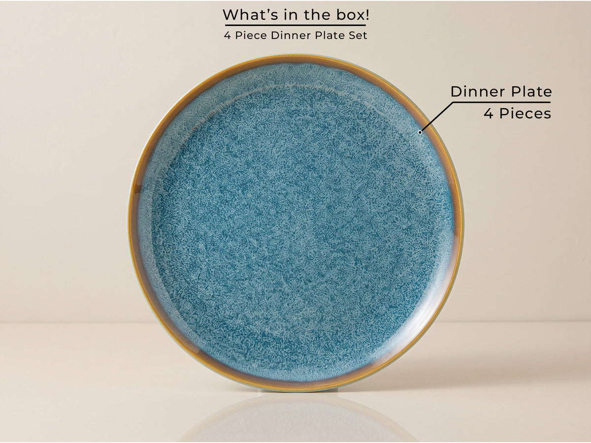 Ocean Green Dinner Plates | 4 pcs