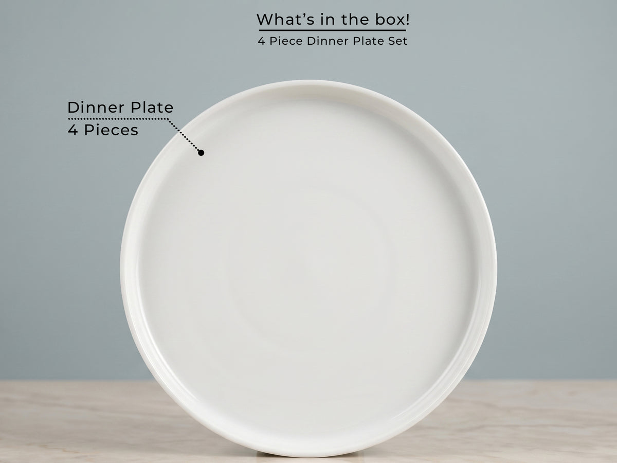 Linden Ivory Dinner Plates | 4 pcs
