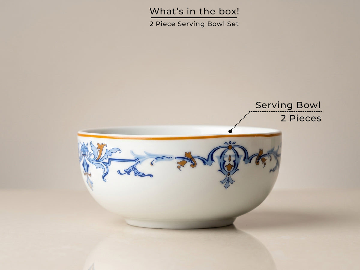 Wren Crest Serving Bowls | 2 pcs
