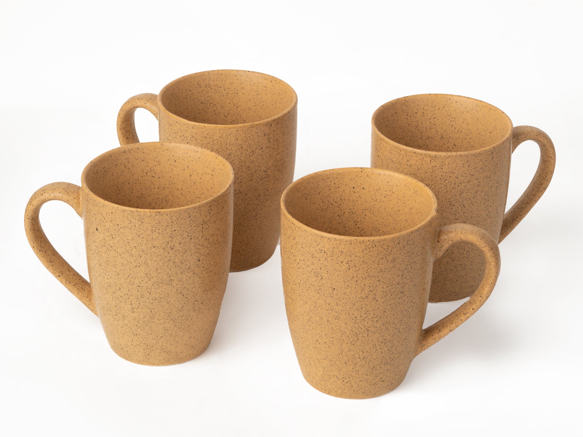 Handcrafted Ceramic Coffee Mug and Tea Cup – 300 ml (Pack of 4)