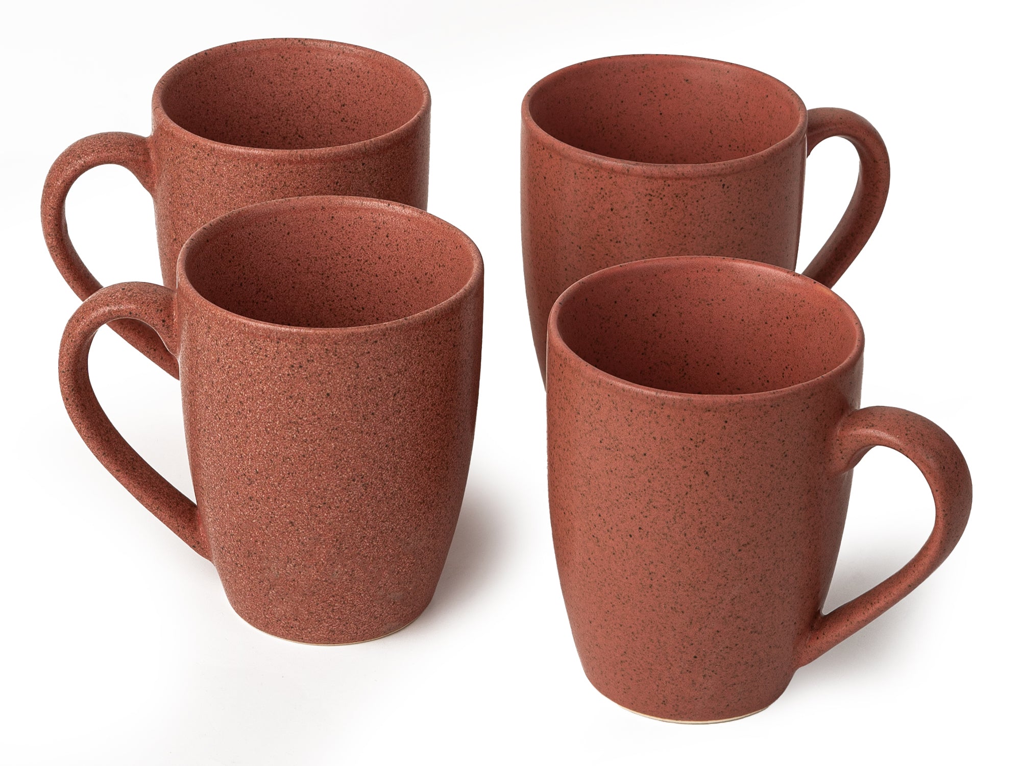 Handcrafted Ceramic Coffee Mug and Tea Cup – 300 ml (Pack of 4)