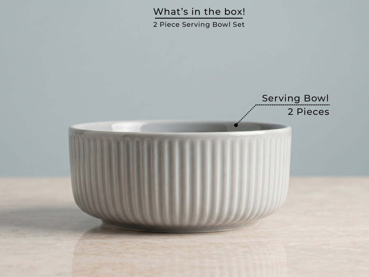 Linden Dove Serving Bowls | 2 pcs