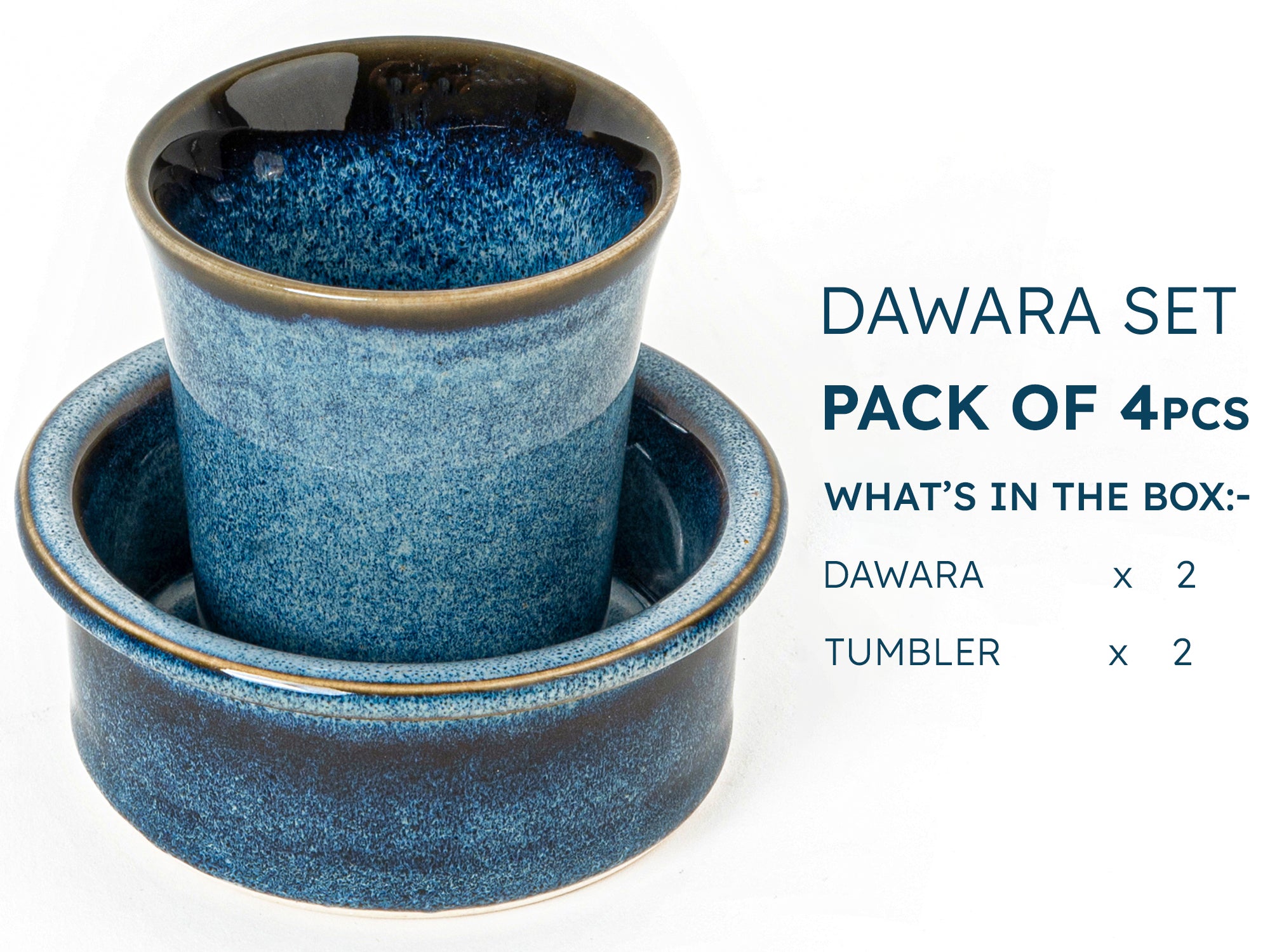 Celestle Premium Ceramic Dawara Set of 2