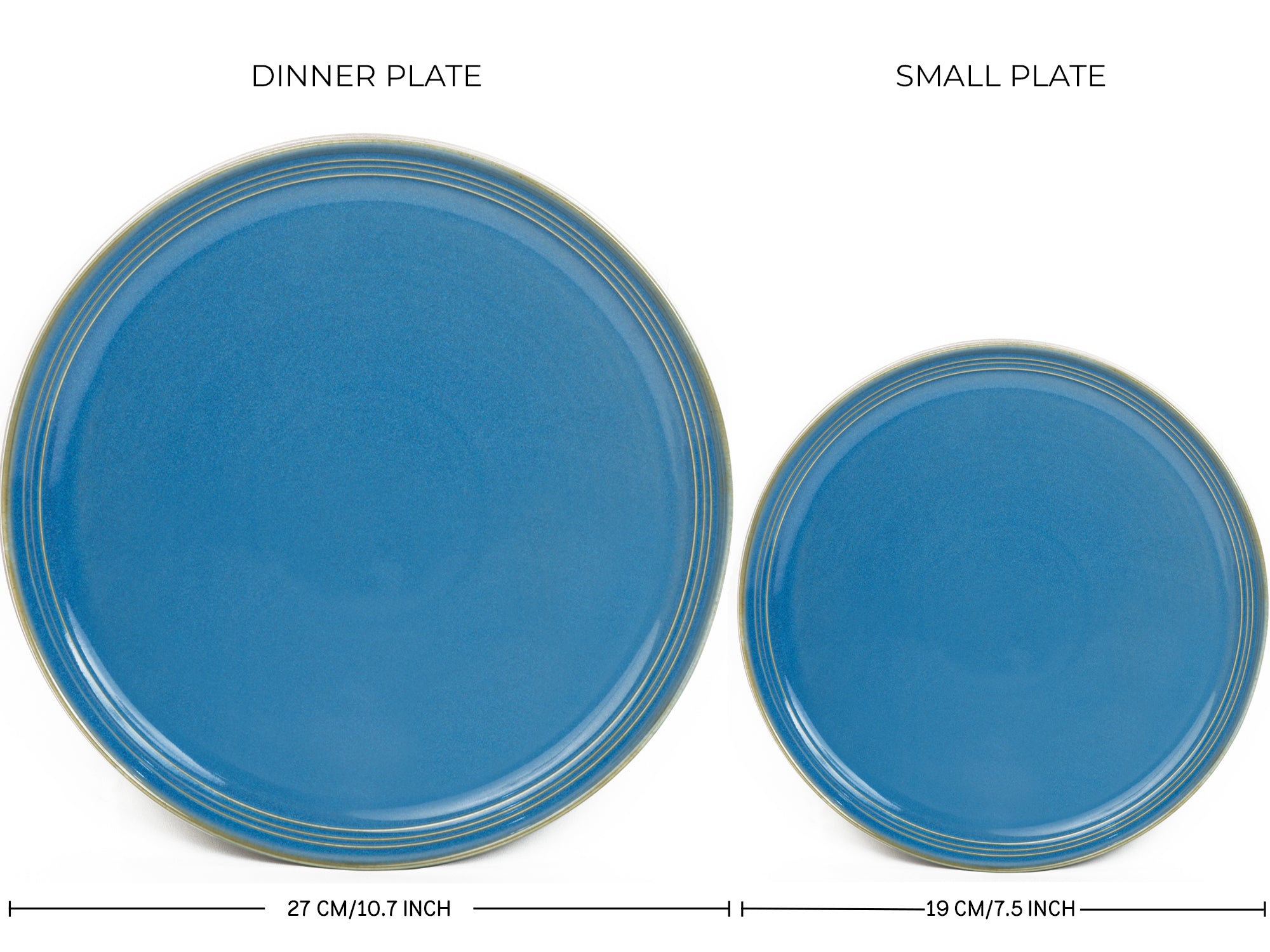 Mid Blue Premium Porcelain Dinner Set of 20 Pcs