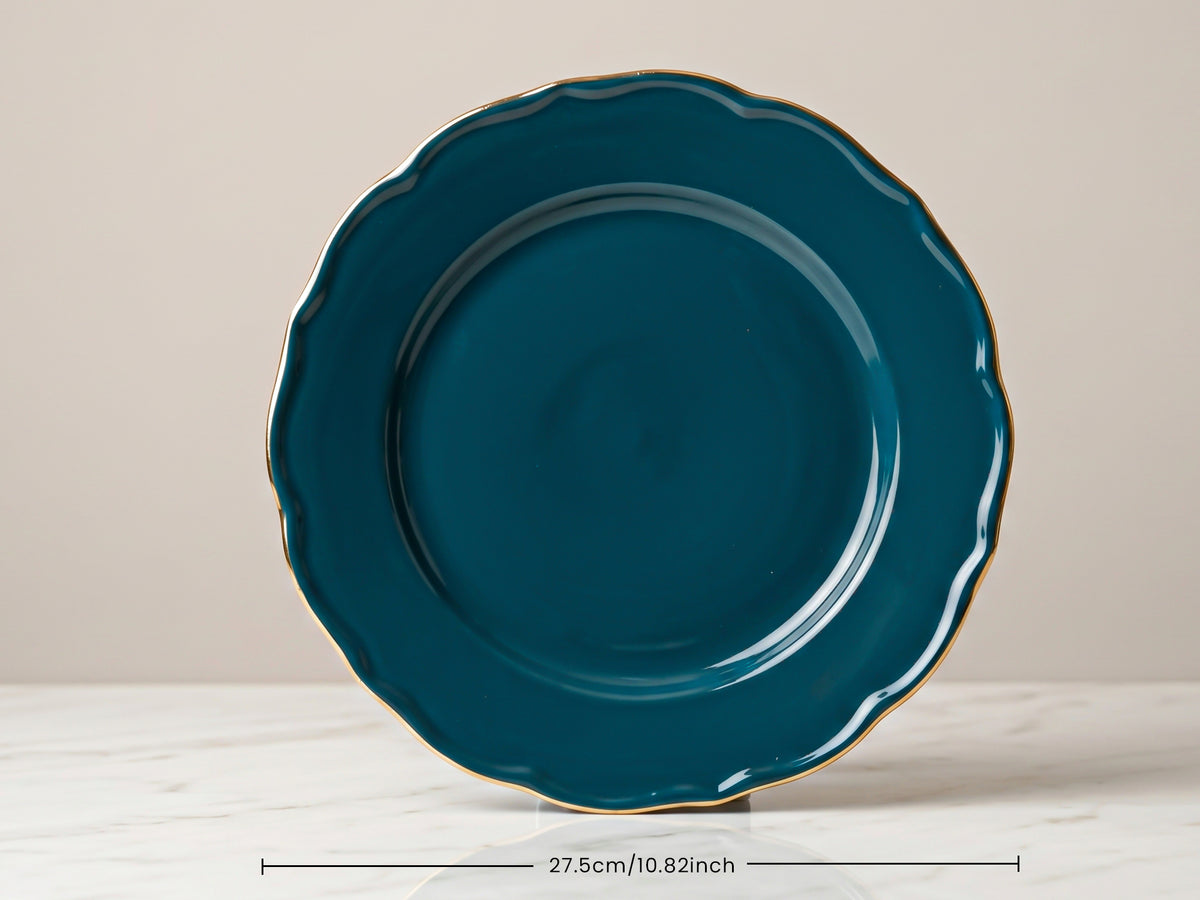 Rowan Teal Dinner Plates | 4 pcs