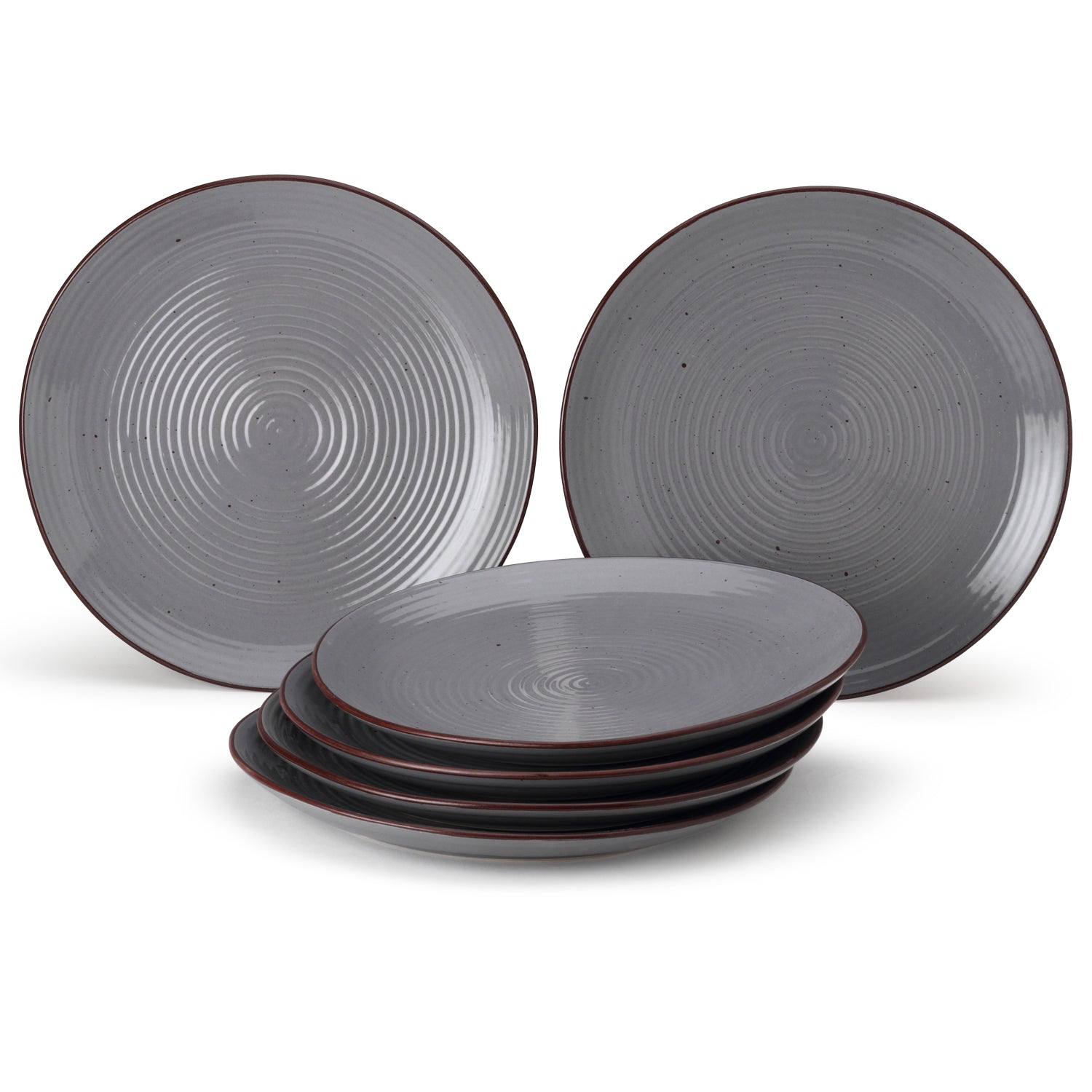 Graphite Noir Hexad of Dinner Plates(6)