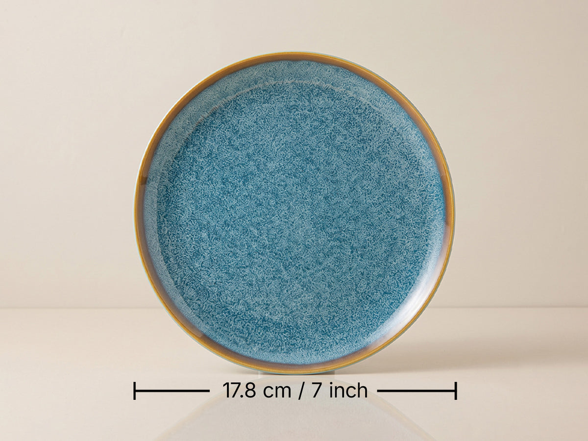 Ocean Green Quarter Plates | 4 pcs