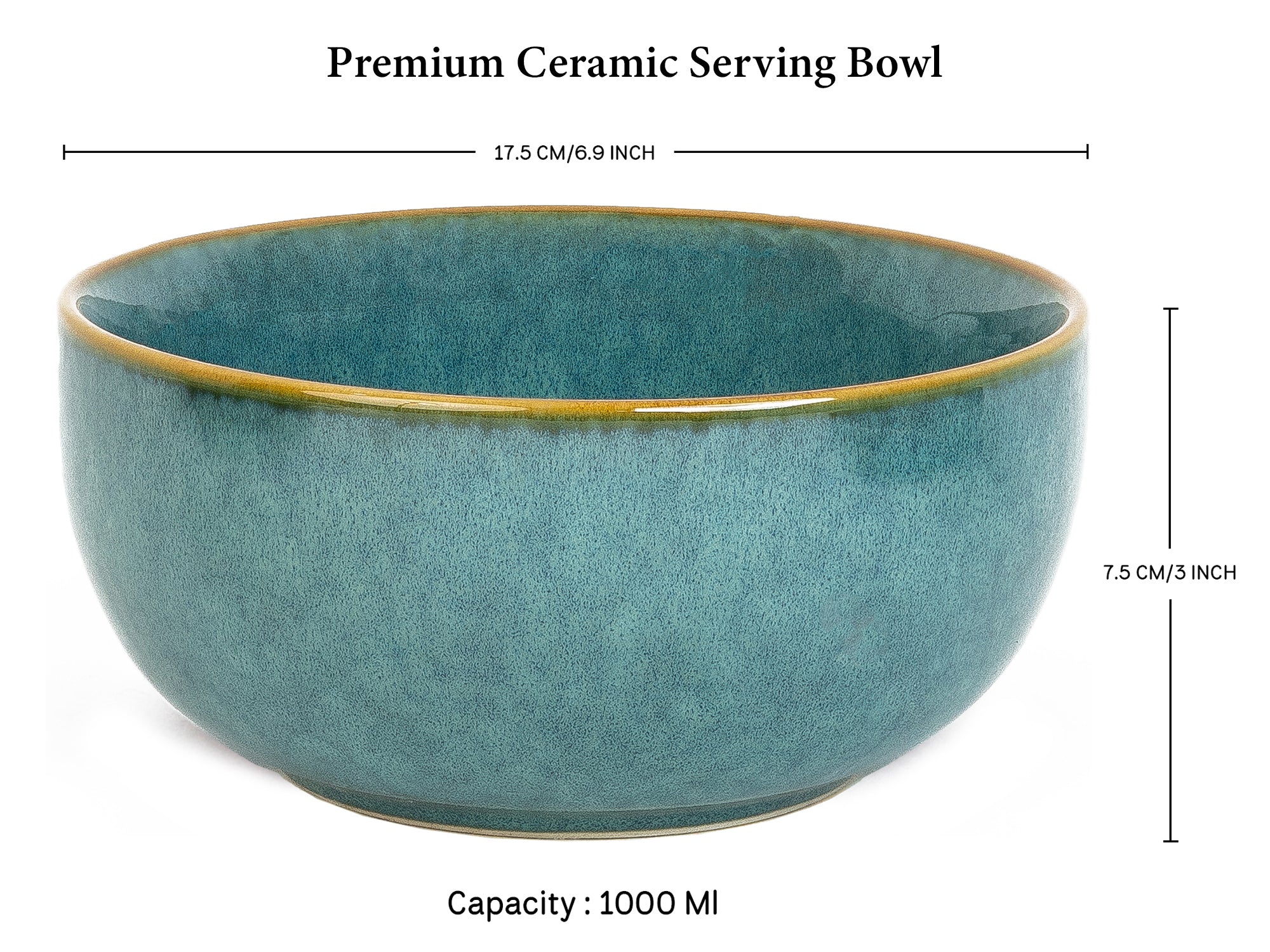 Ocean Premium Ceramic Serving Bowls Set of 2