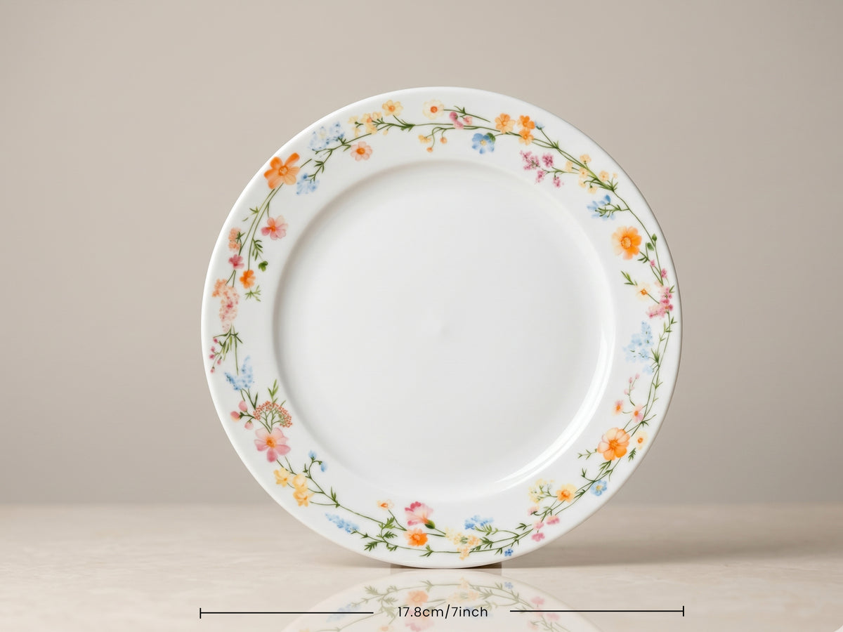 Auroa Floral Quarter Plates | 4 pcs