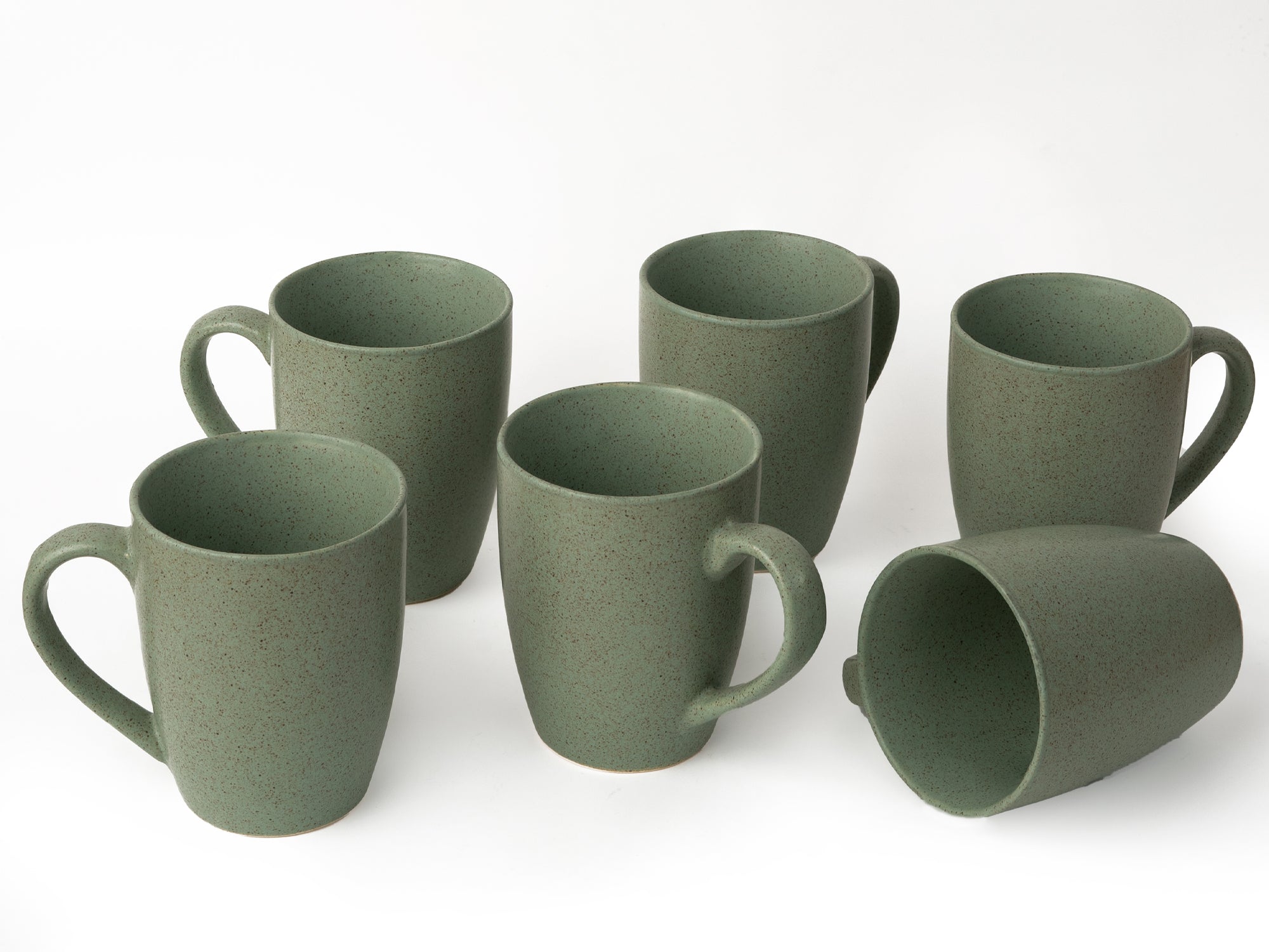 Handcrafted Ceramic Coffee Mug and Tea Cup – 300 ml (Pack of 6)