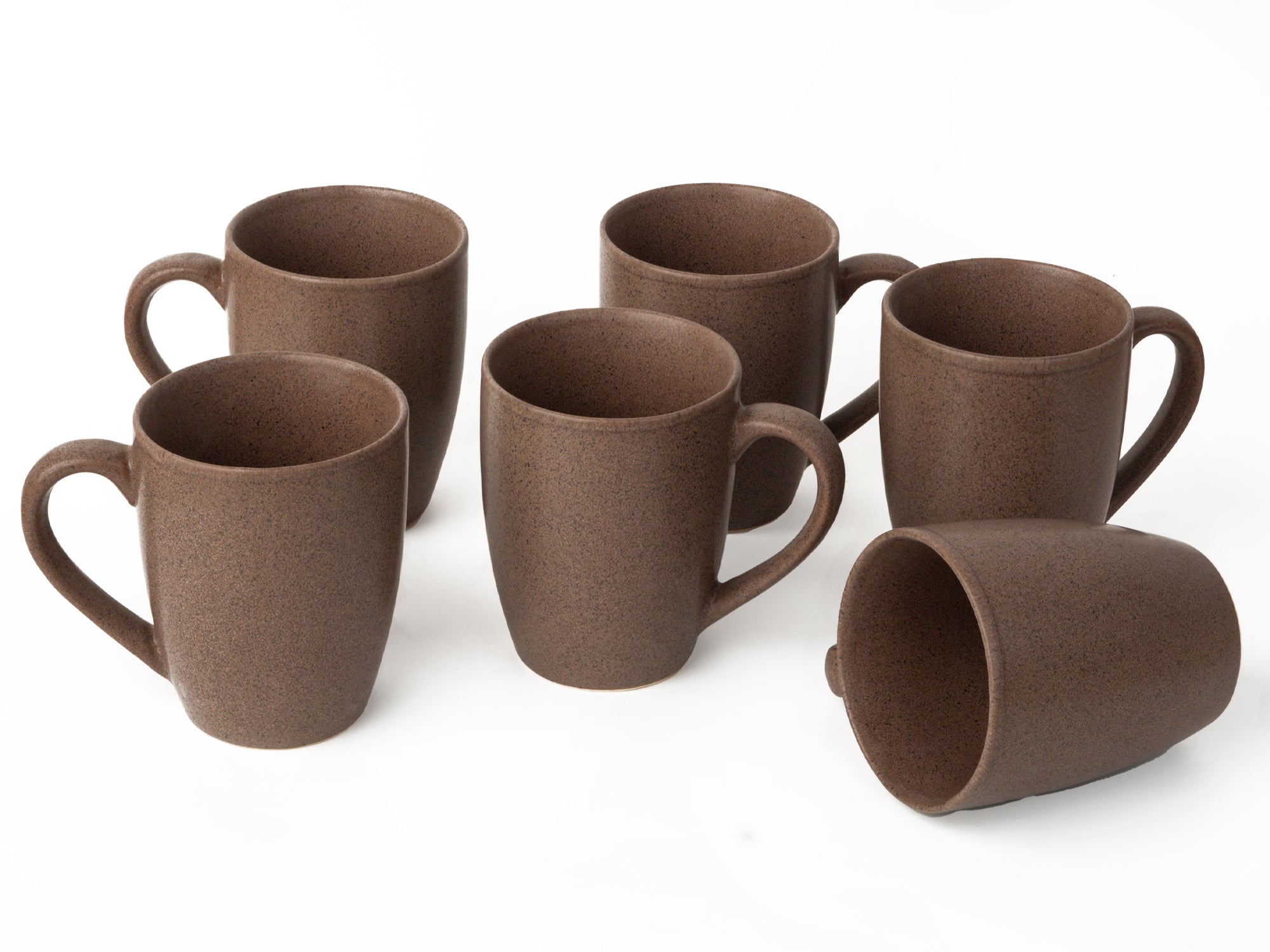 Handcrafted Ceramic Coffee Mug and Tea Cup – 300 ml (Pack of 6)