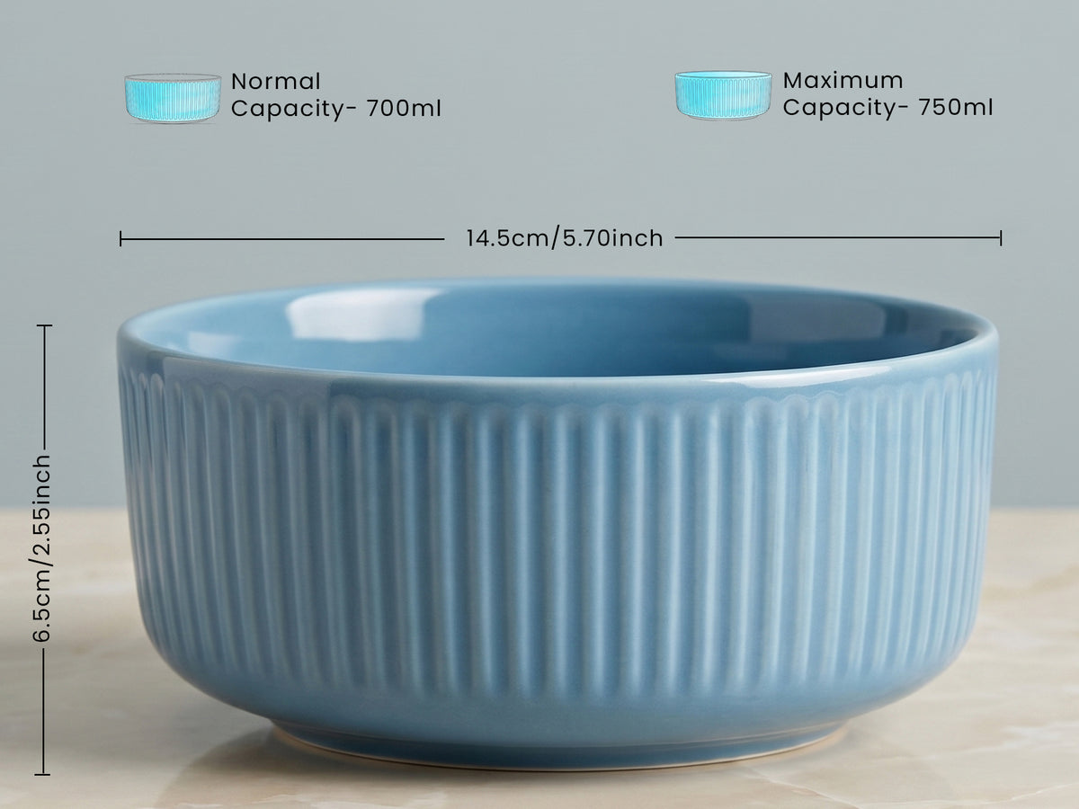 Linden Azure Serving Bowls | 2 pcs