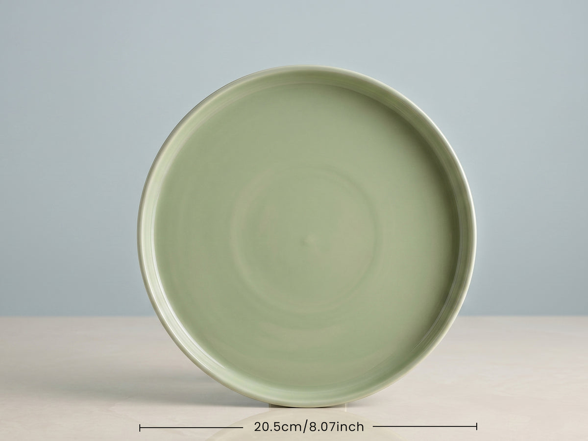 Linden Sage Quarter Plates | 4 pcs