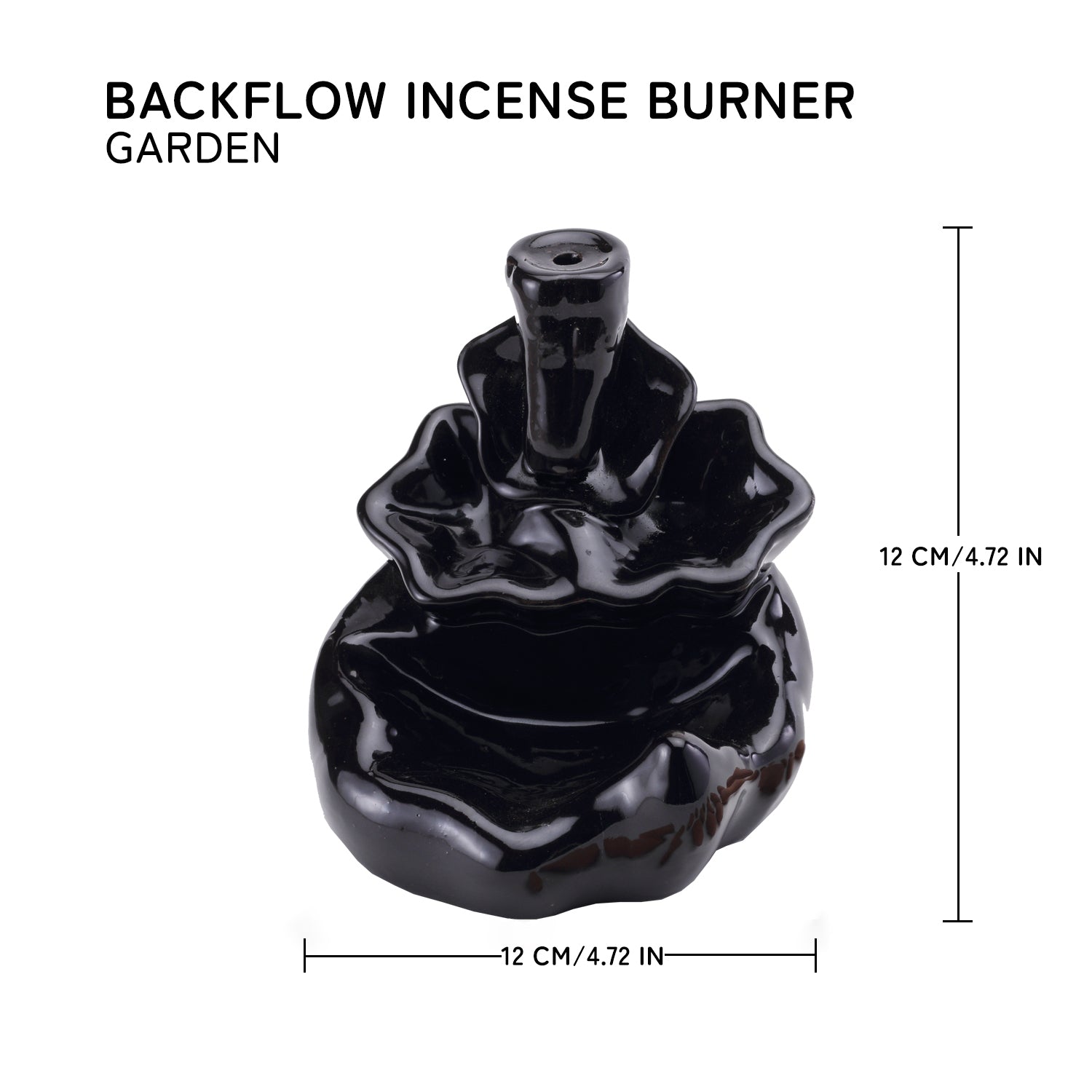Garden Smoke Fountain Back Flow Incense Burner With 20 Incense Cones