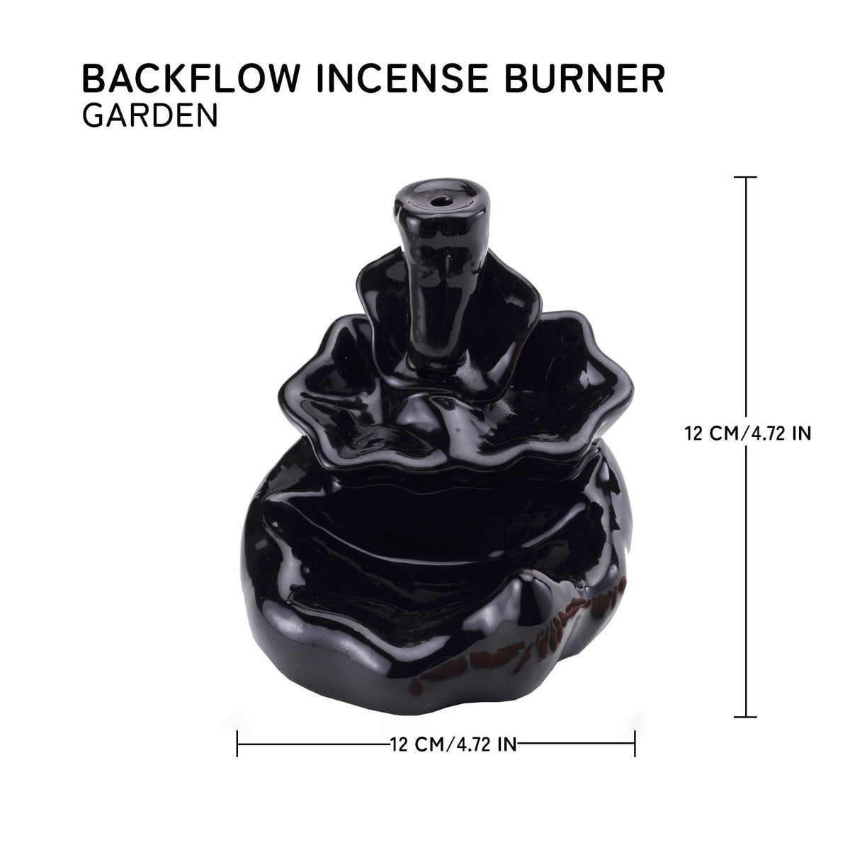 Garden Smoke Fountain Back Flow Incense Burner With 20 Incense Cones Bodhi House