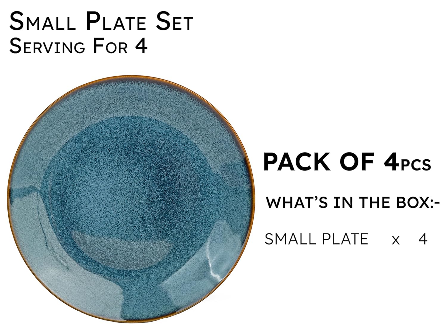 celestle Premium Ceramic Full Dinner Plates Set of 4