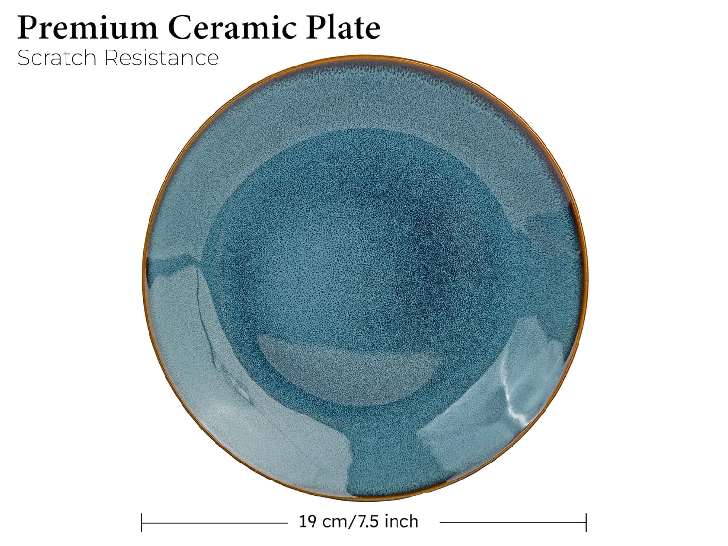 celestle Premium Ceramic Full Dinner Plates Set of 4