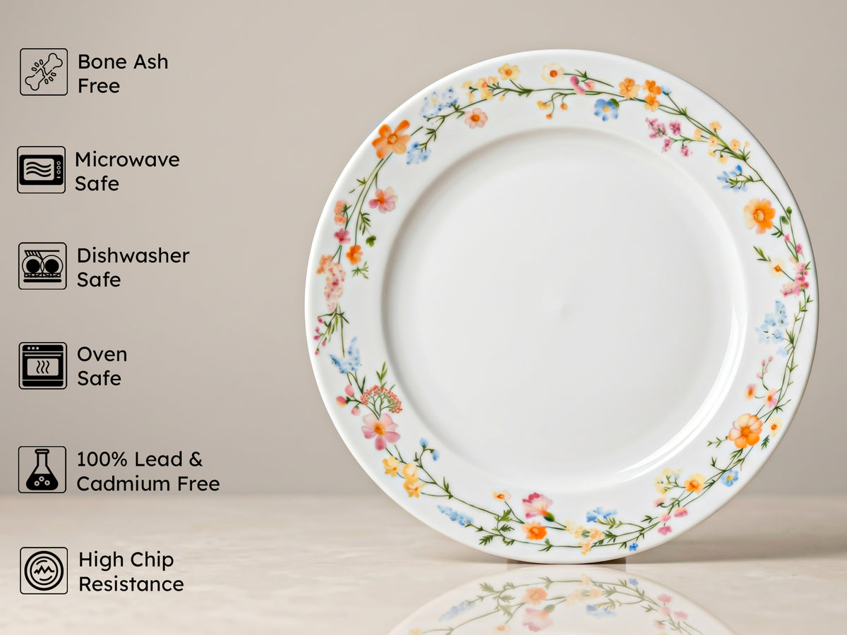 Auroa Floral Dinner Plates | 4 pcs