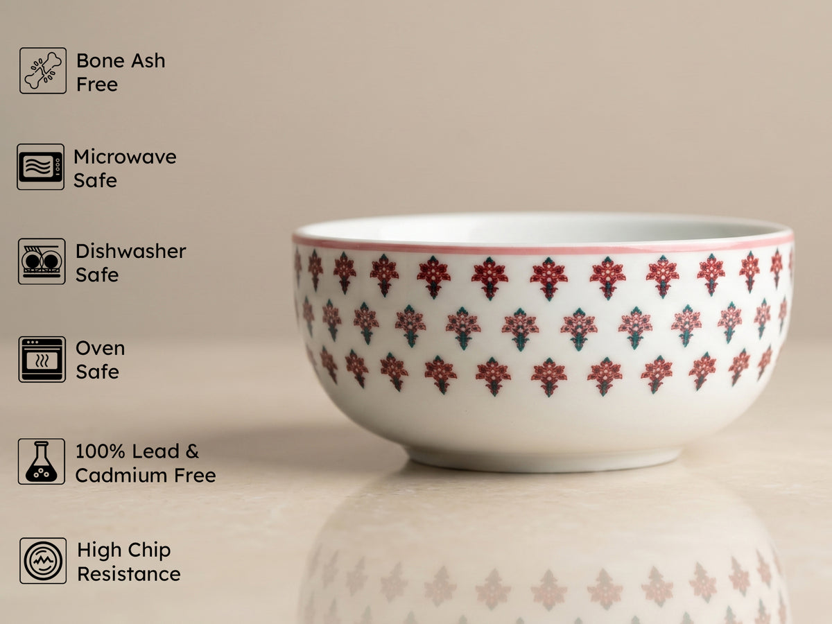 Pink Blossom Serving Bowls | 2 pcs
