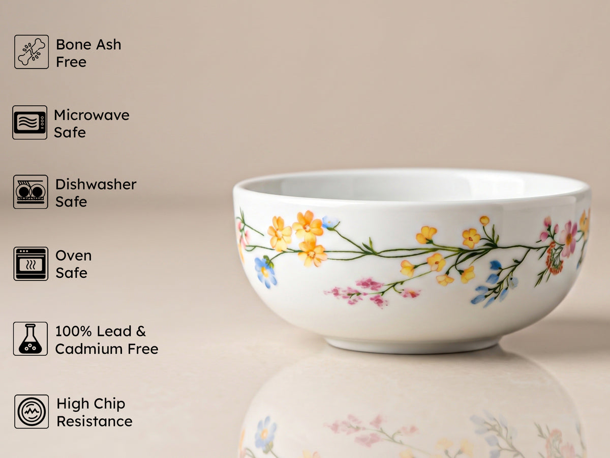 Auroa Floral Serving Bowls | 2 pcs