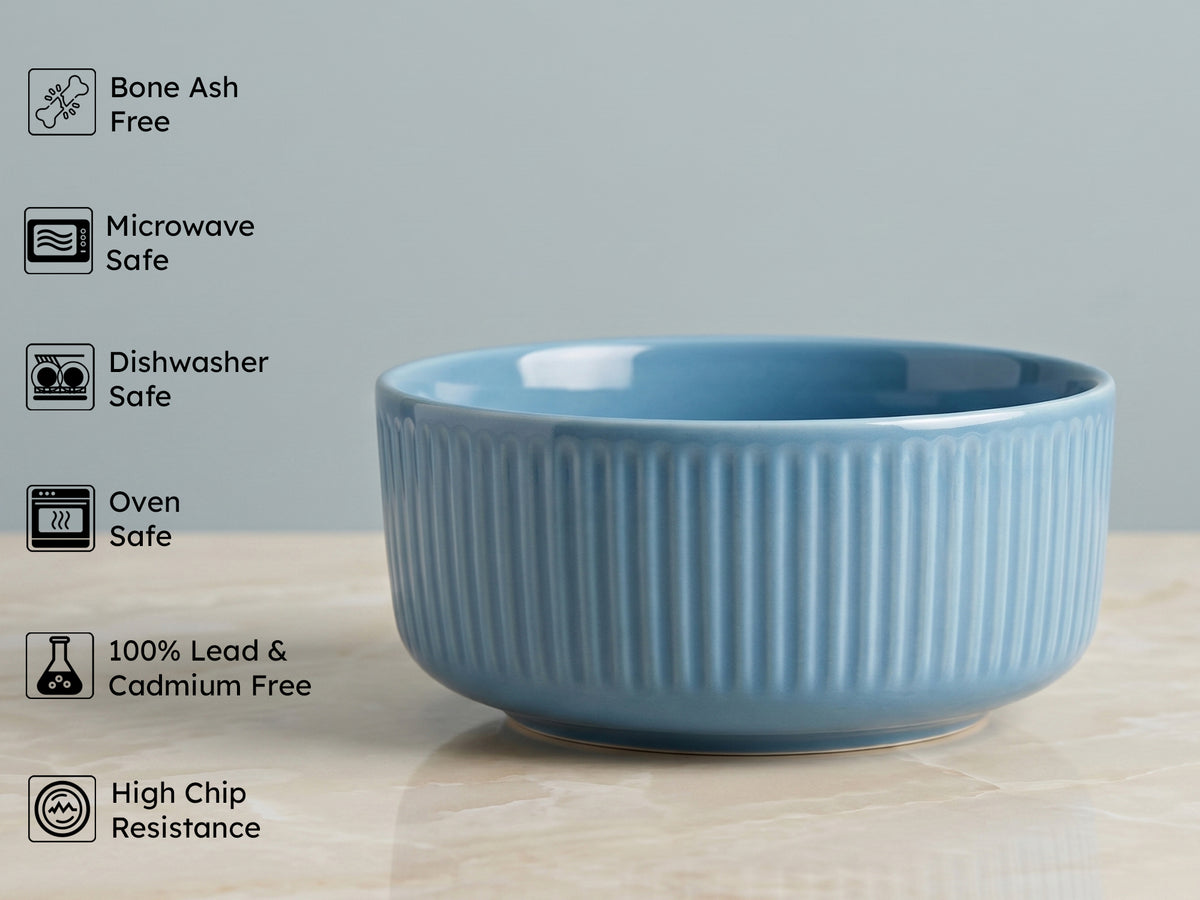 Linden Azure Serving Bowls | 2 pcs