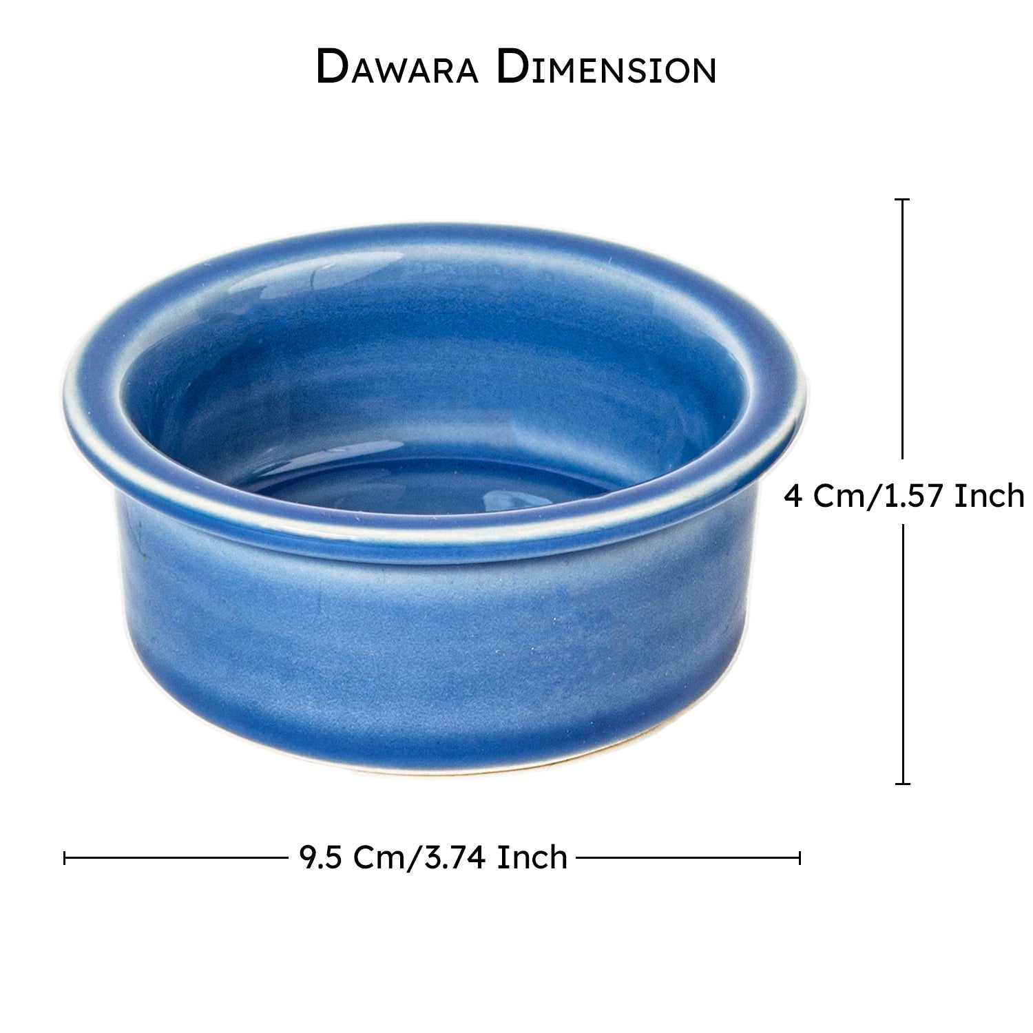 Misty Gaze Premium Ceramic Dawara Set of 2