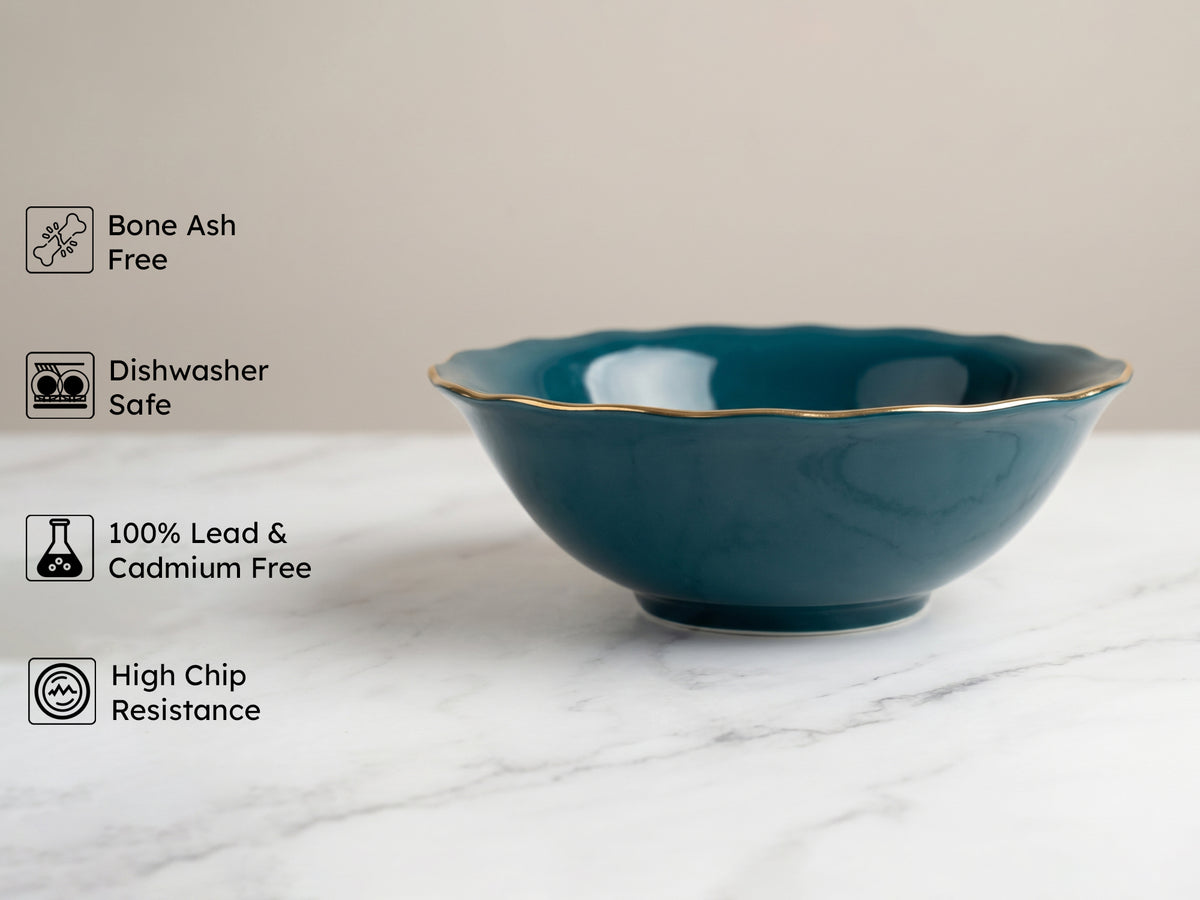 Rowan Teal Serving Bowls | 2 pcs