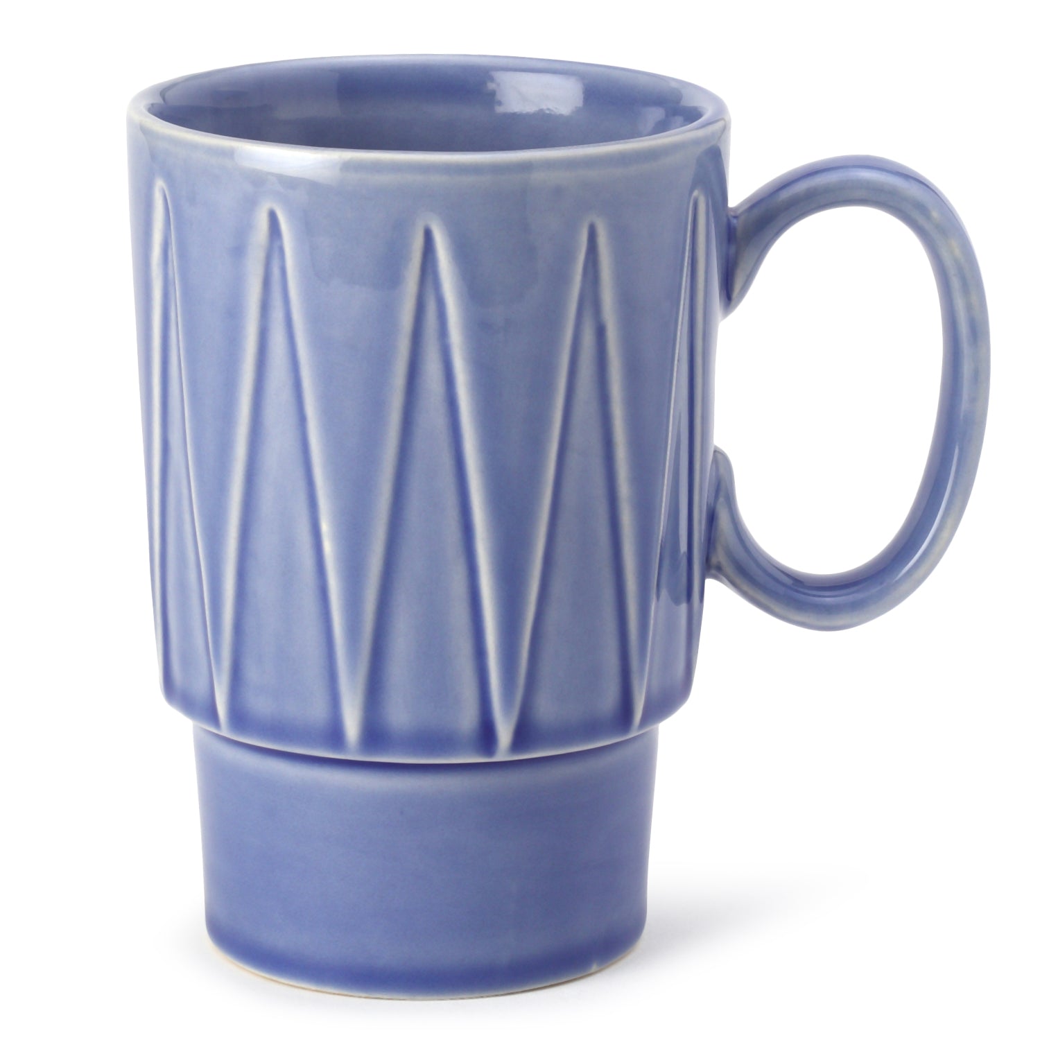 Mist Blue Ceramic Cups Set of 1 Pieces (350 ml)