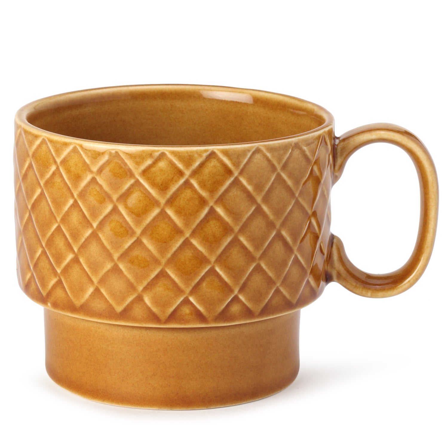 Golden Brown Ceramic Cups Set of 1 Pieces (500 ml)