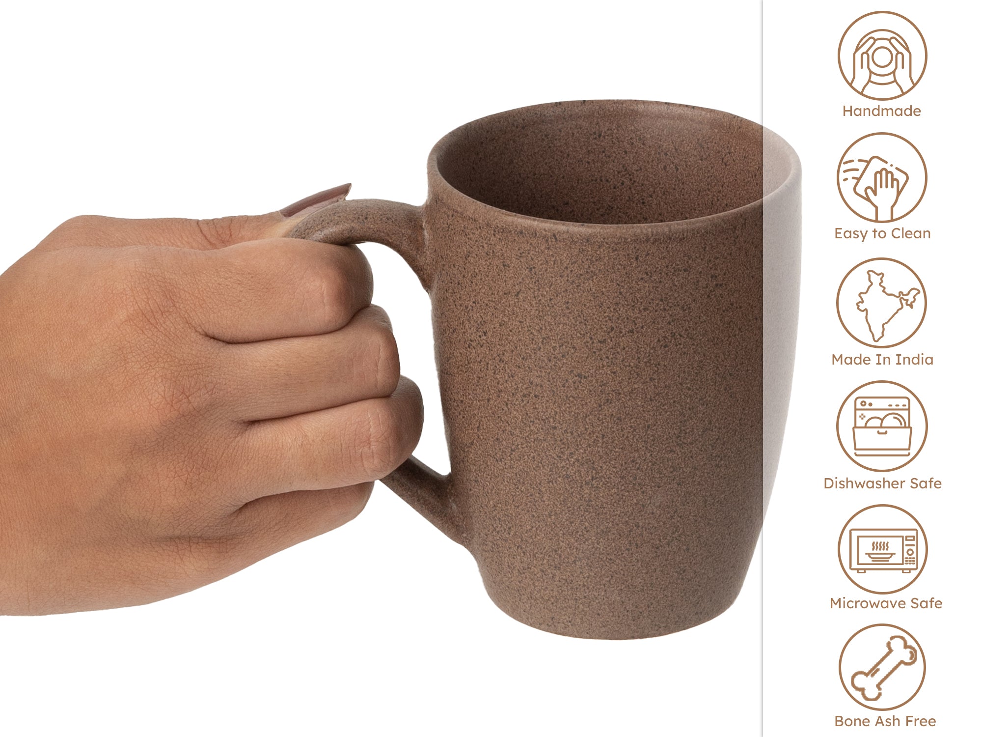 Handcrafted Ceramic Coffee Mug and Tea Cup – 300 ml