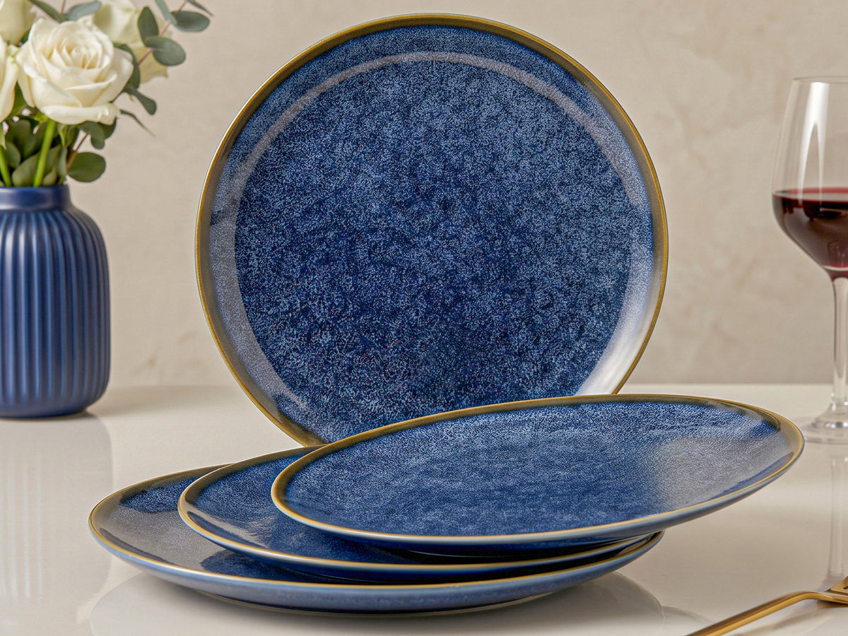 Greenish Blue Dinner Plates | 4 pcs