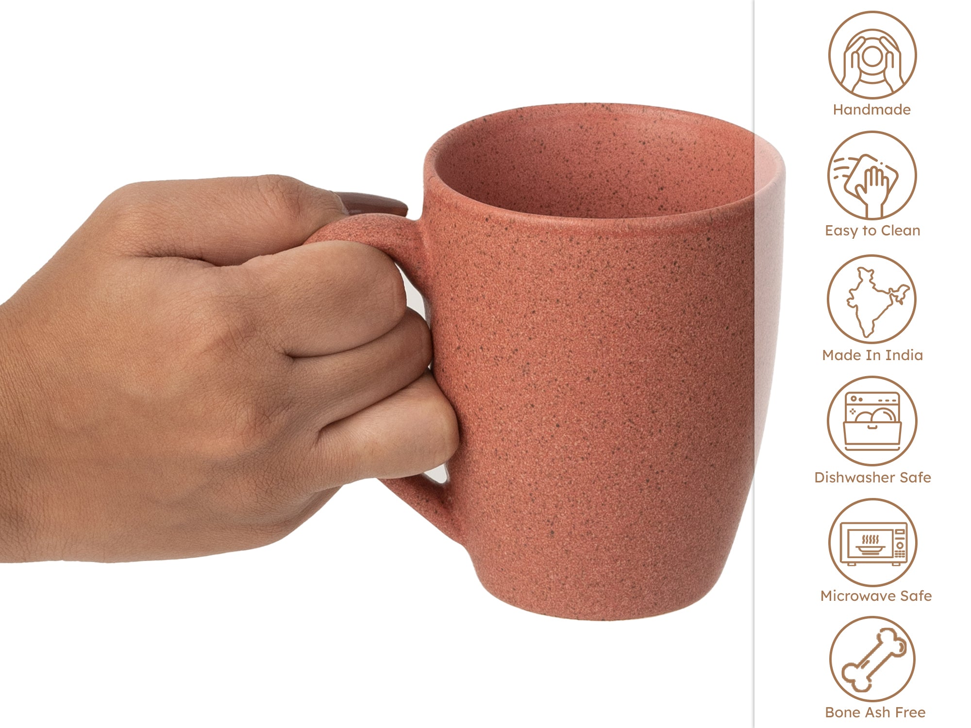 Handcrafted Ceramic Coffee Mug and Tea Cup – 300 ml