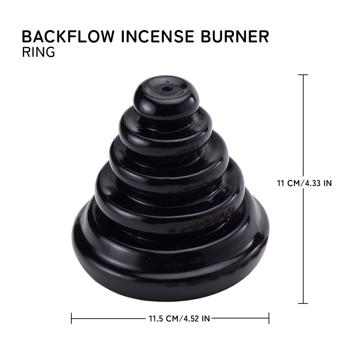 Ring Smoke Fountain Back Flow Incense Burner With 20 Incense Cones Bodhi House