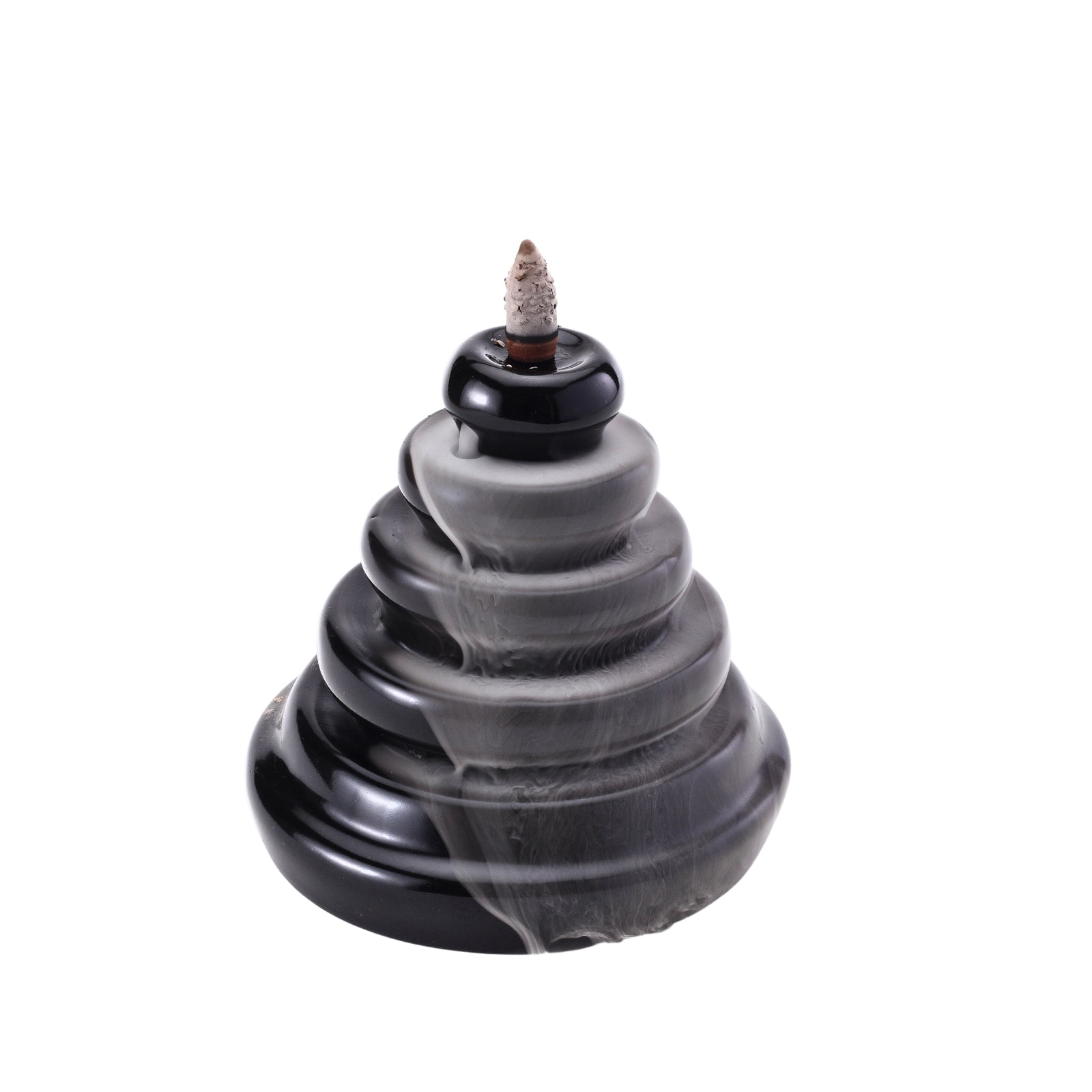 Ring Smoke Fountain Back Flow Incense Burner With 20 Incense Cones