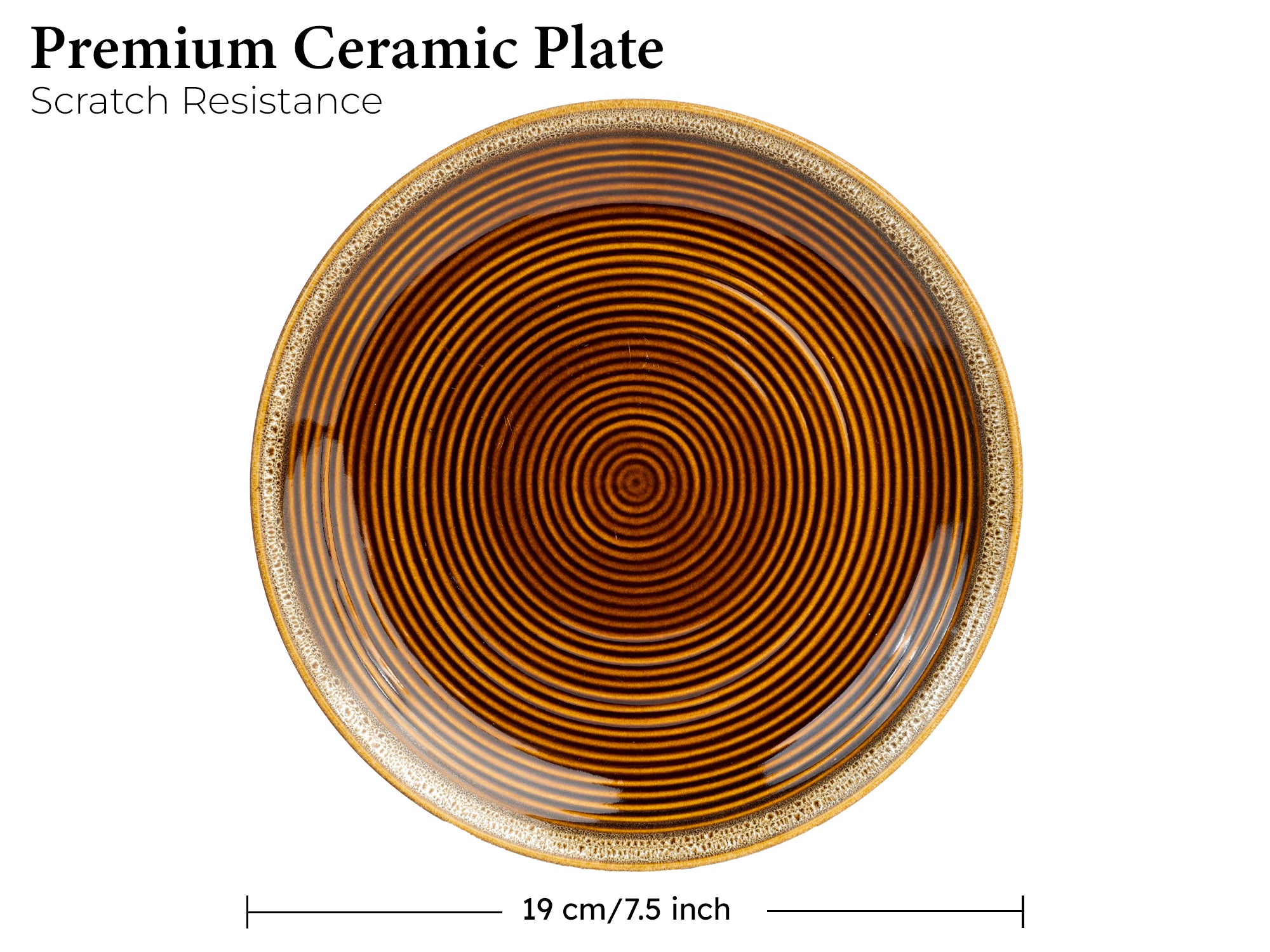 Peanut Premium Ceramic Small Plates Set of 4